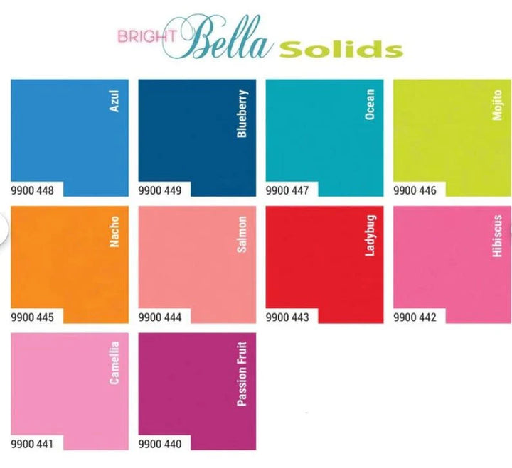 Bella Solids Mini-Charm Pack - Bright