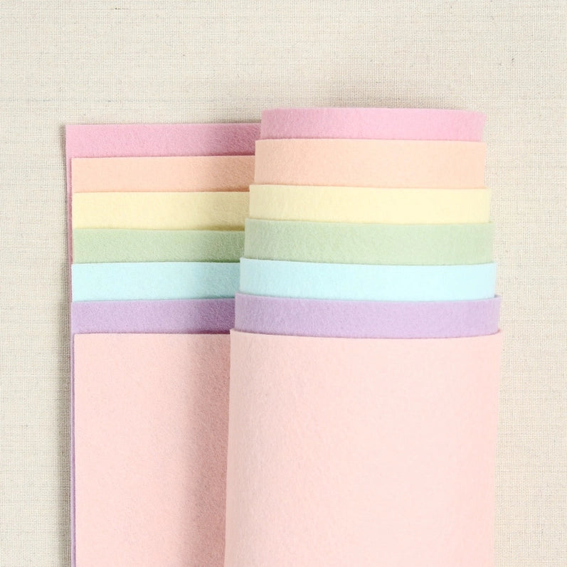 100% Wool Bellweather Felt Bundle - Primrose Pastels