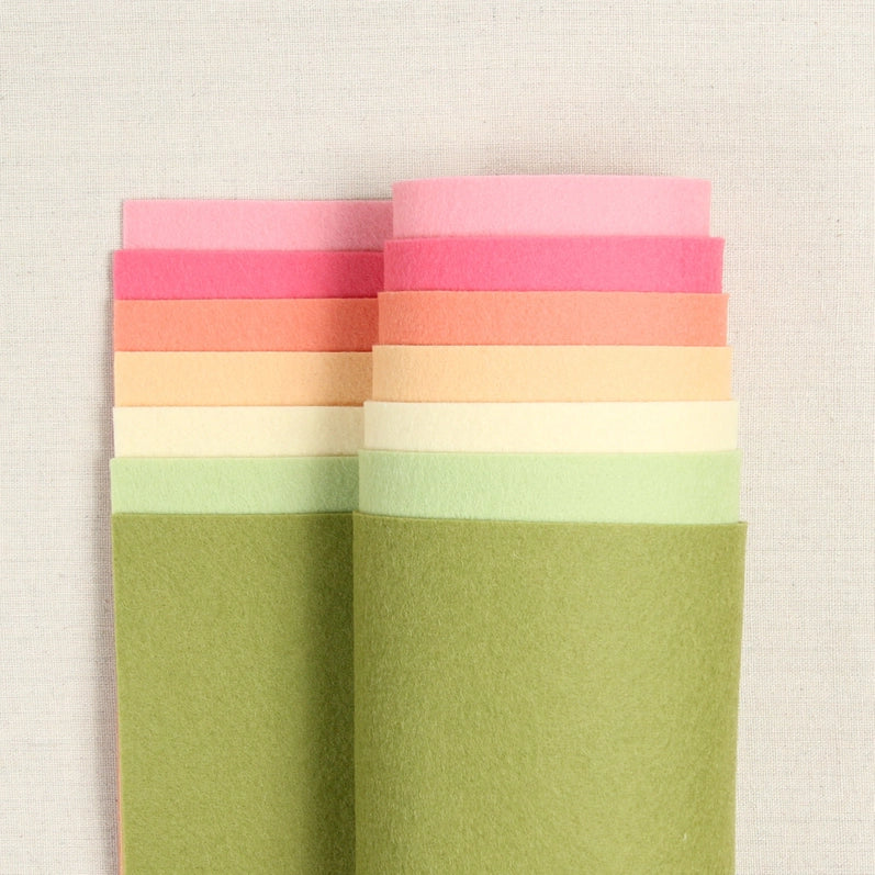 100% Wool Bellweather Felt Bundle - Summer Sorbet