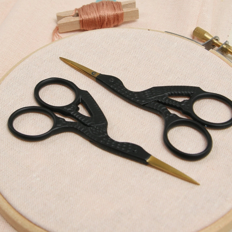 Matte Black Stork Scissors