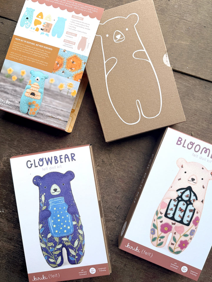 Felt Bear Embroidery Kits
