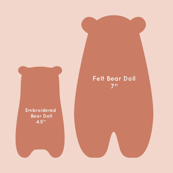 Felt Keeper Bear Embroidery Kit – Snuggly Monkey