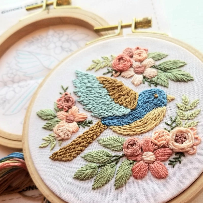 Bluebird Sampler Embroidery Kit