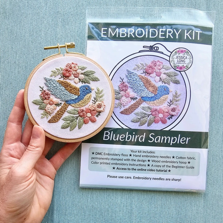 Bluebird Sampler Embroidery Kit