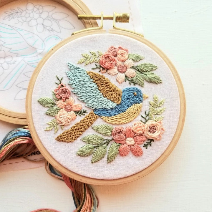 Bluebird Sampler Embroidery Kit