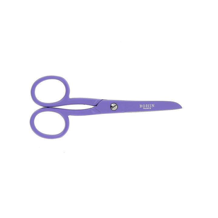 4.5 inch Flat Blade Epoxy Scissors - Purple