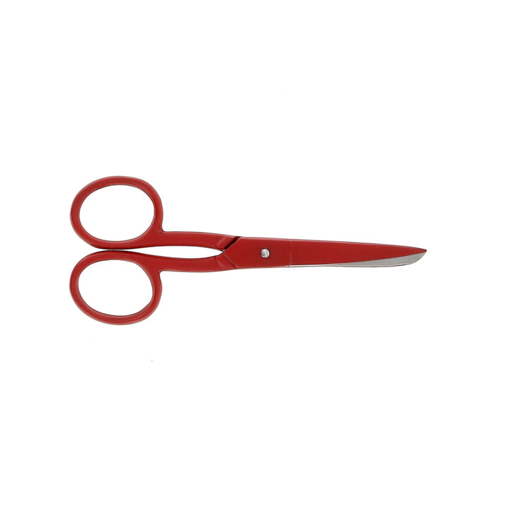 4.5 inch Flat Blade Epoxy Scissors - Red