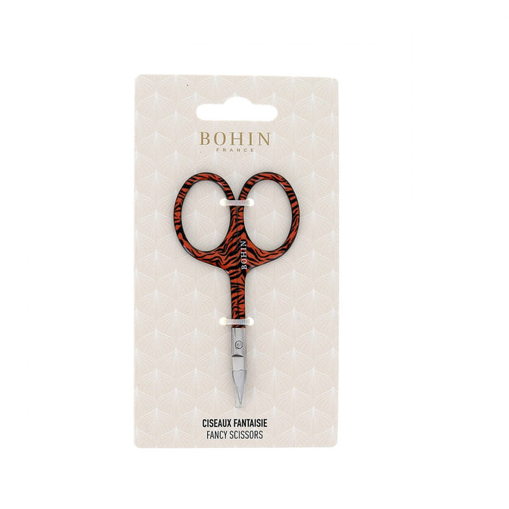 Tiger Print Embroidery Scissors