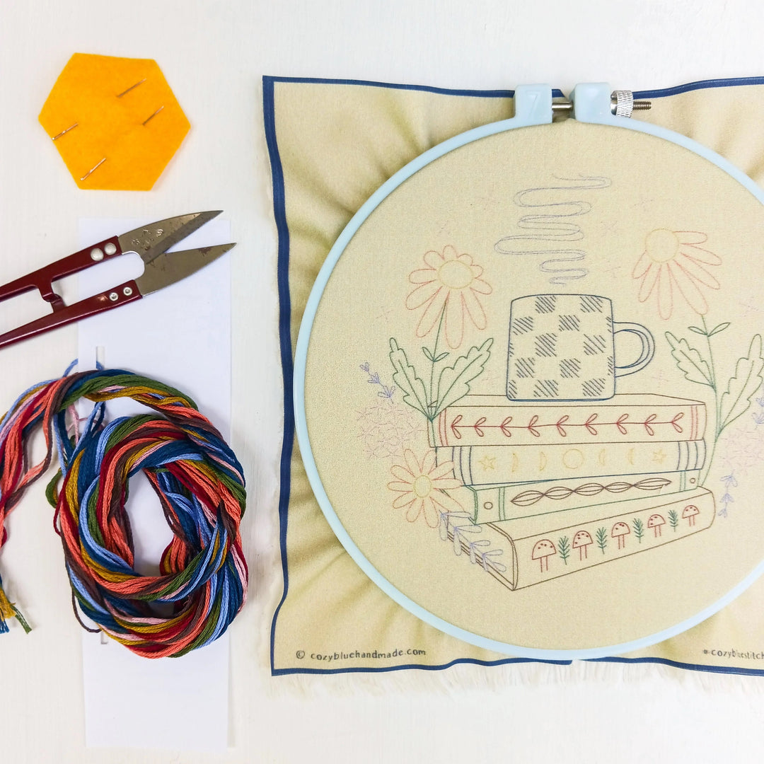 Book Nook Embroidery Kit