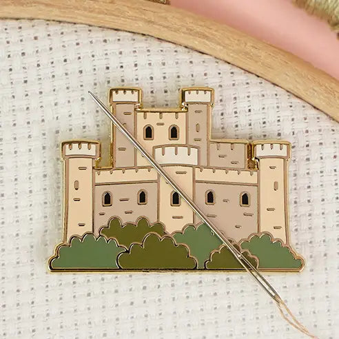 Magnetic Enamel Needle Minder - Castle