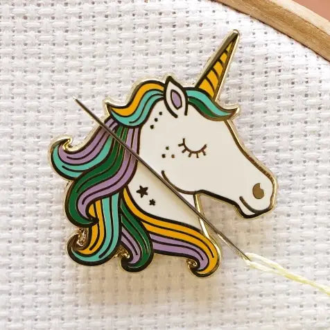 Magnetic Enamel Needle Minder - Unicorn