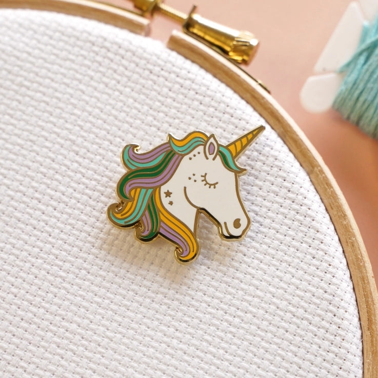 Magnetic Enamel Needle Minder - Unicorn