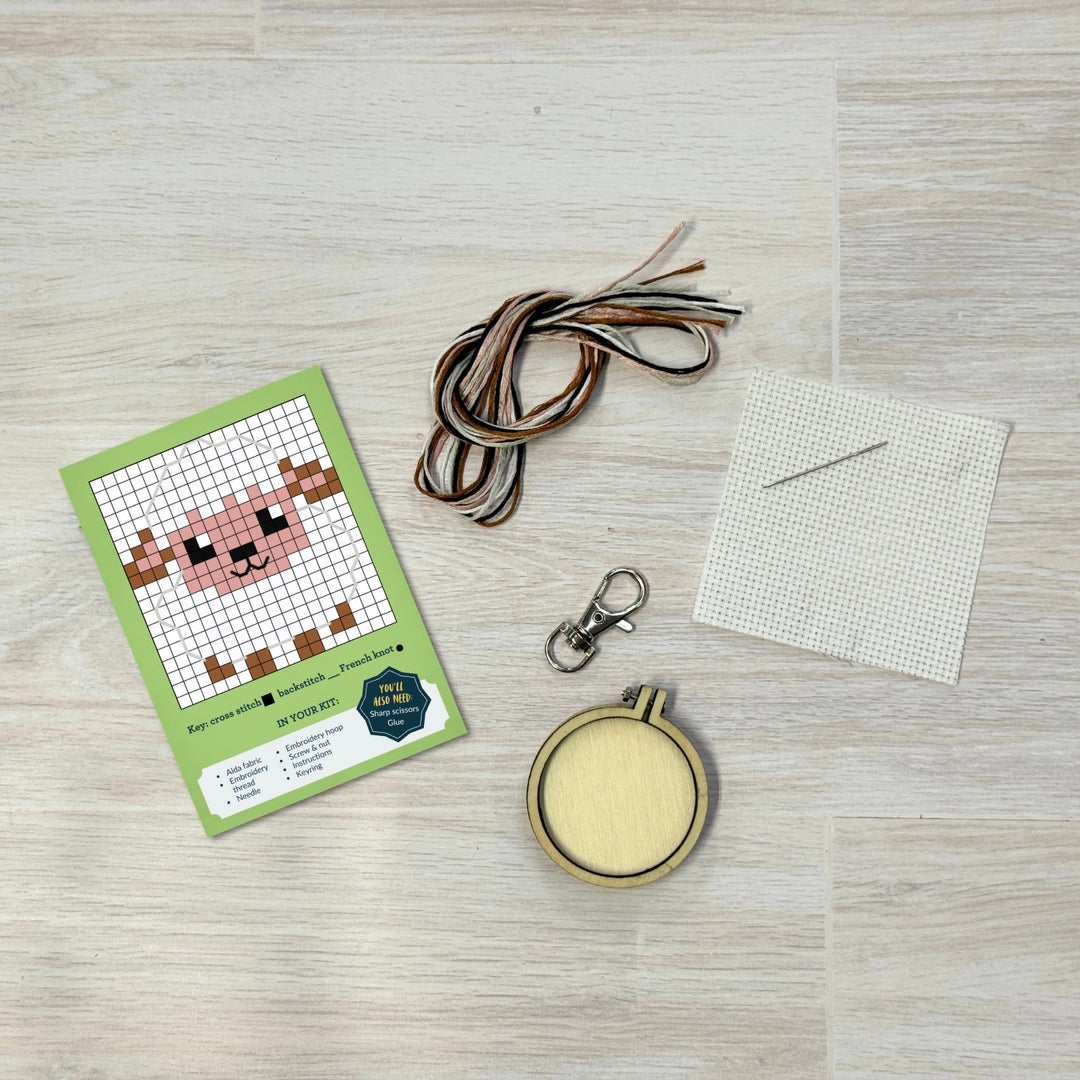 Mini Matchbox Cross Stitch Kit - Love EWE!