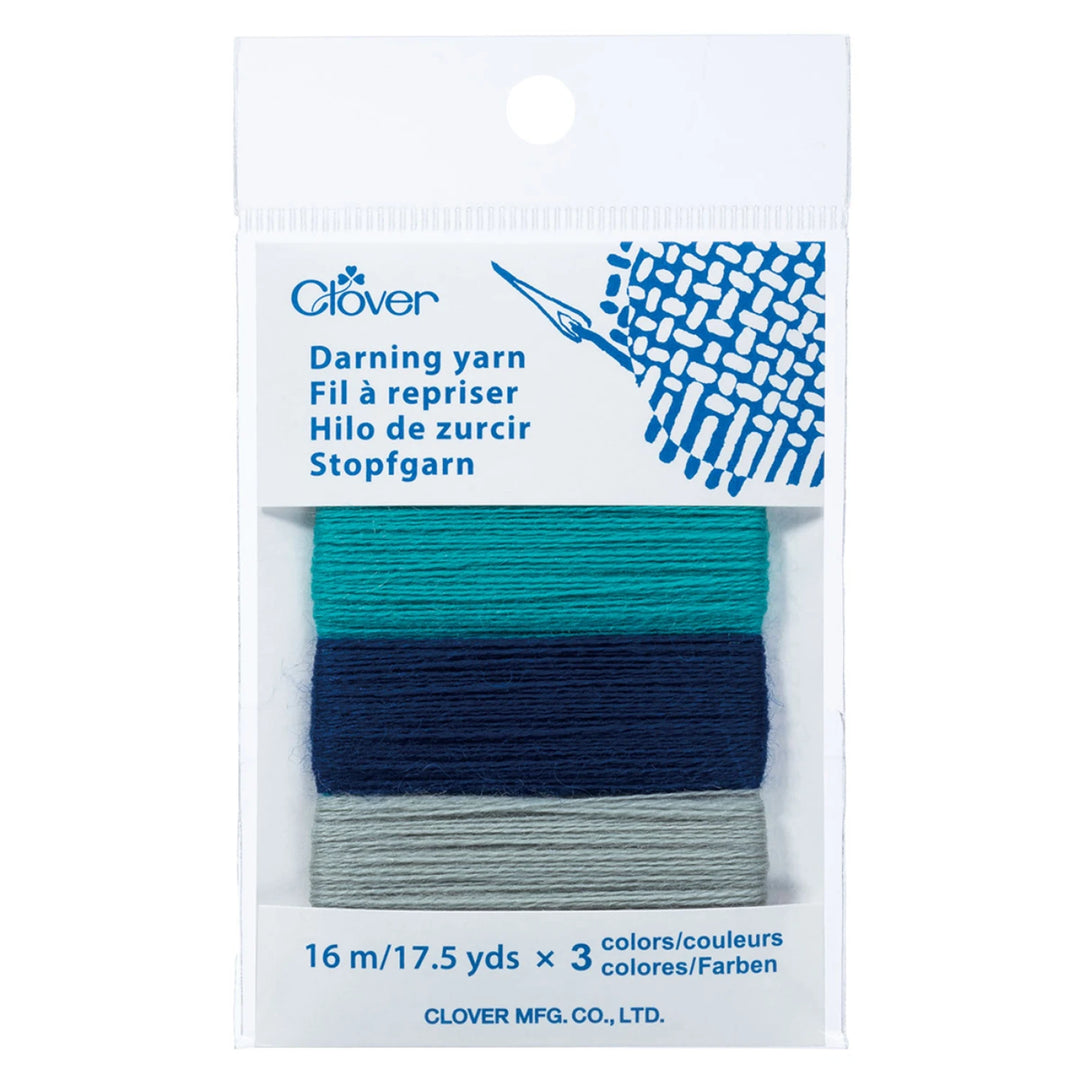 Darning Yarn Assortment Card - Blue
