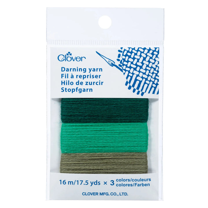 Darning Yarn Assortment Card - Emerald