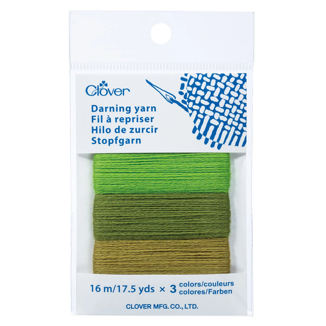 Darning Yarn Assortment Card - Green