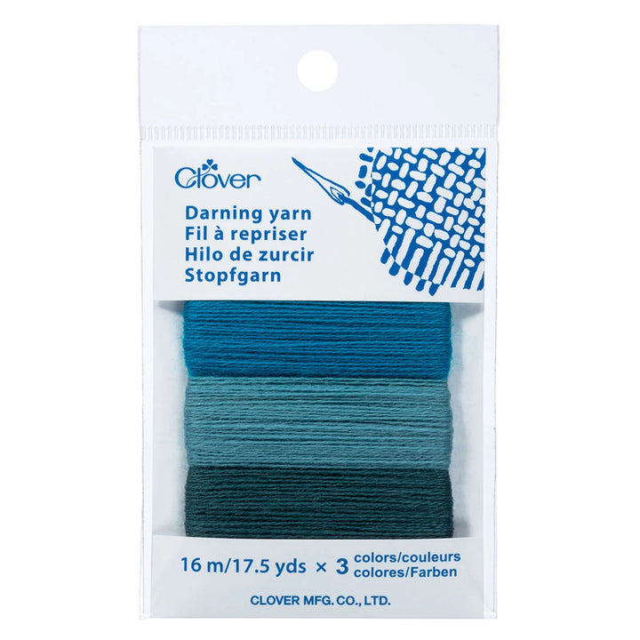 Darning Yarn Assortment Card - Lake