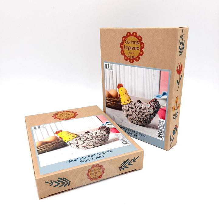 French Hen Felt Embroidery Craft Kit