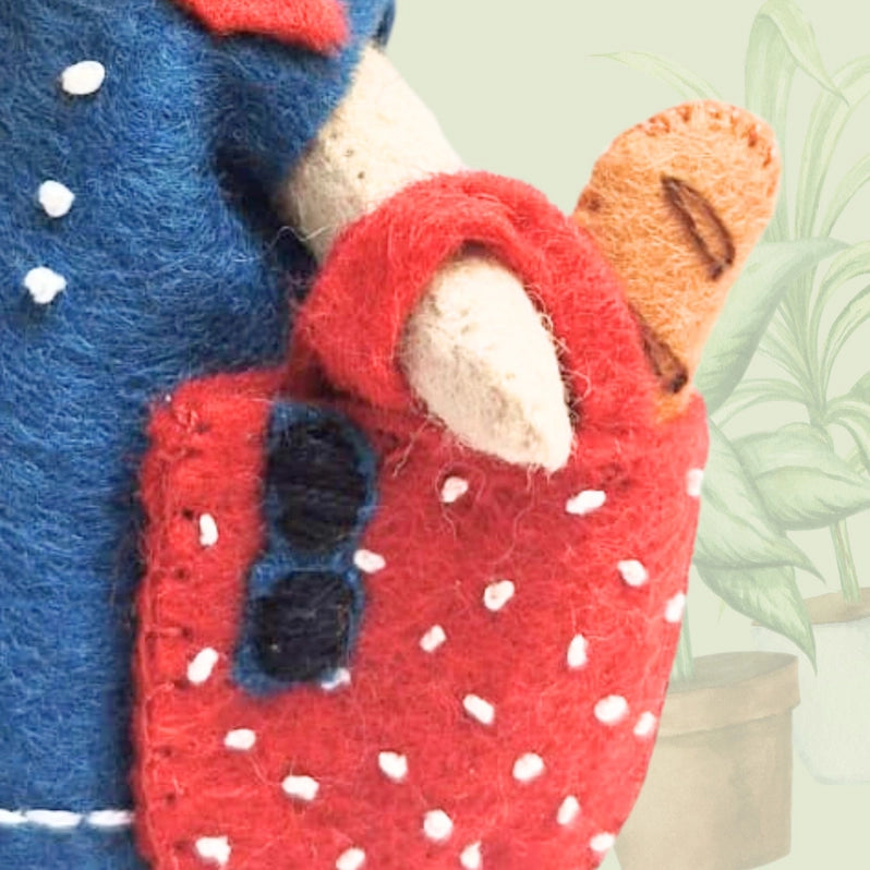 Little Mouse in Paris Wool Felt Embroidery Kit