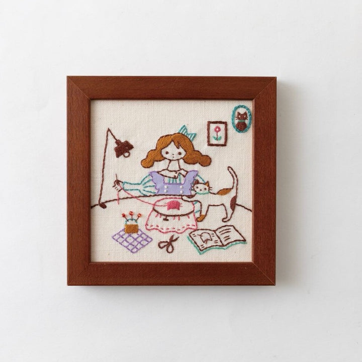 Hiroko Ishii Embroidery Kit - Daily Life with Cats Sewing