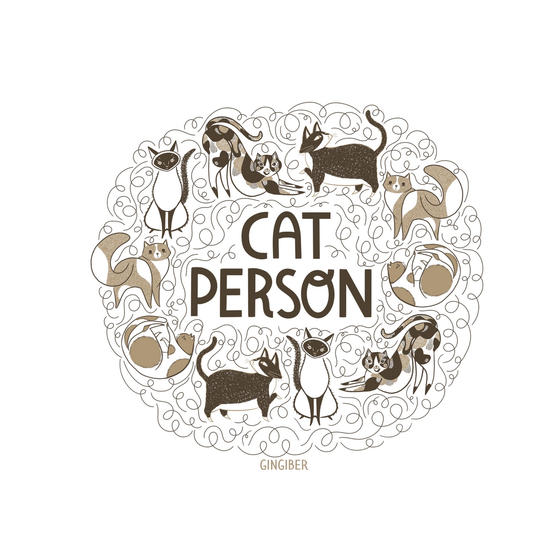 Cat Person Vinyl Sticker