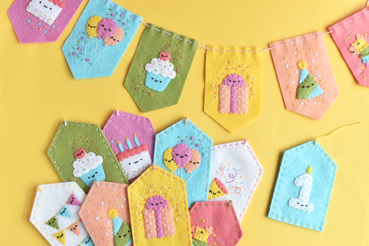 PDF Pattern - Celebrate Happy Felt Ornament Sewing Pattern