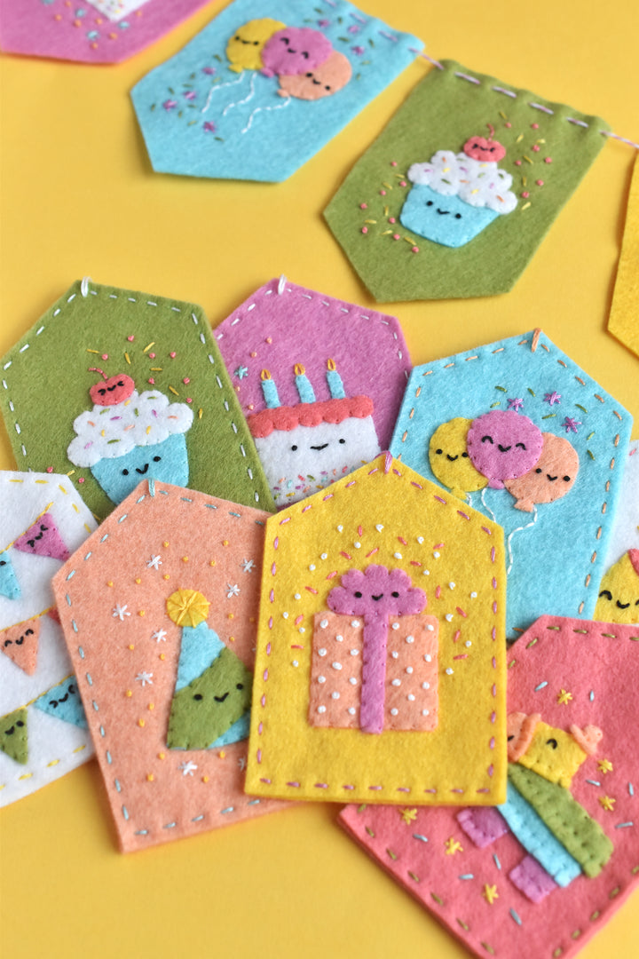PDF Pattern - Celebrate Happy Felt Ornament Sewing Pattern