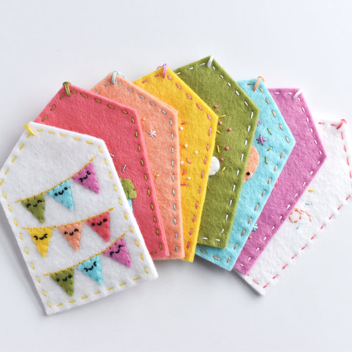 PDF Pattern - Celebrate Happy Felt Ornament Sewing Pattern