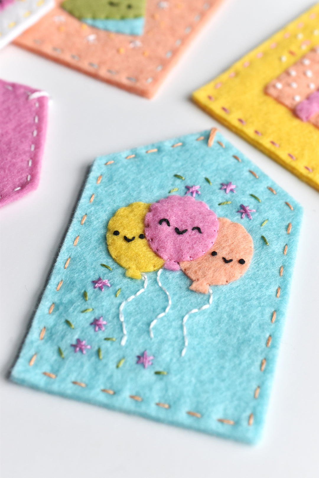 PDF Pattern - Celebrate Happy Felt Ornament Sewing Pattern