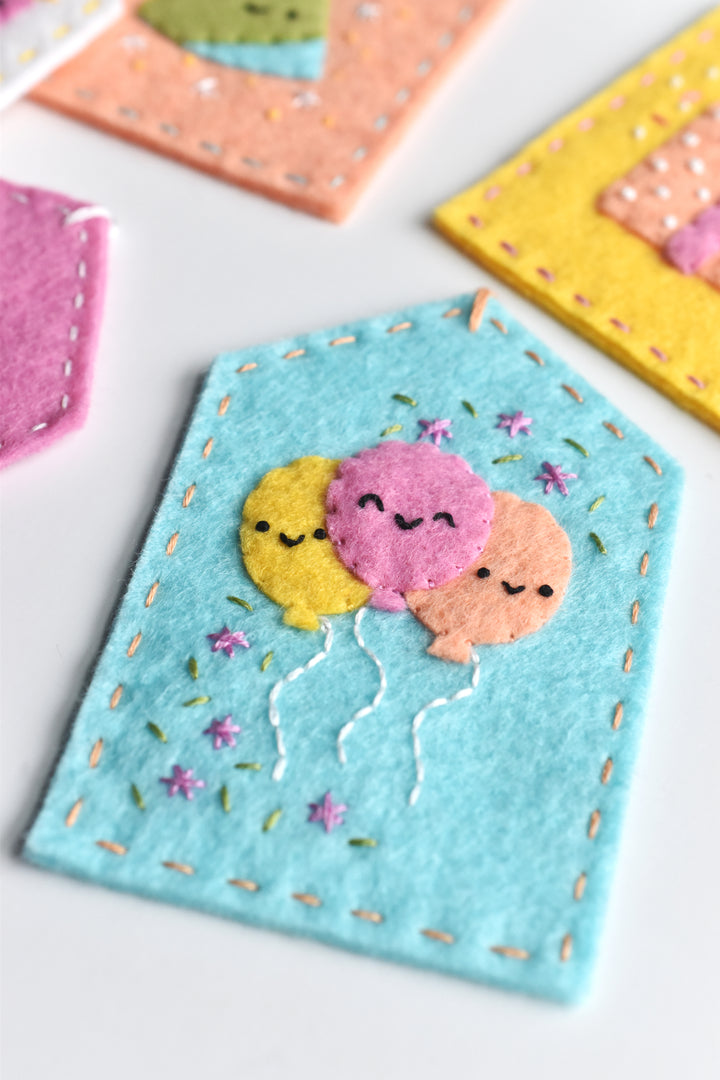PDF Pattern - Celebrate Happy Felt Ornament Sewing Pattern