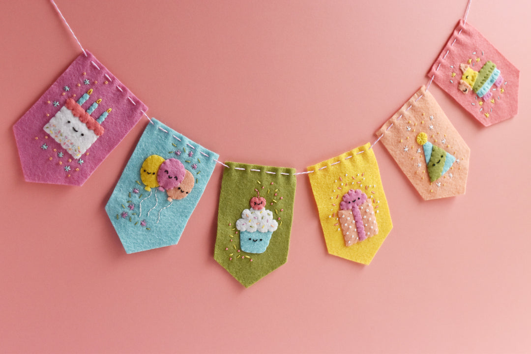 PDF Pattern - Celebrate Happy Felt Ornament Sewing Pattern