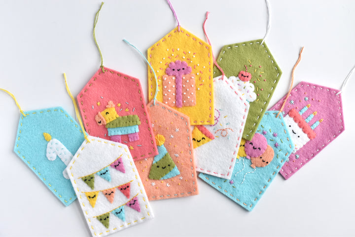 PDF Pattern - Celebrate Happy Felt Ornament Sewing Pattern