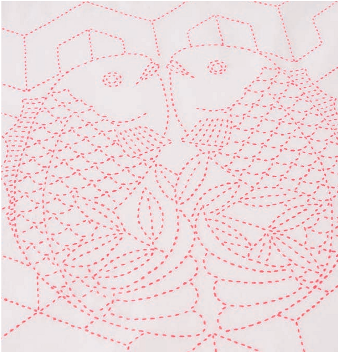Large Sashiko Panel - Celebratory Samplers