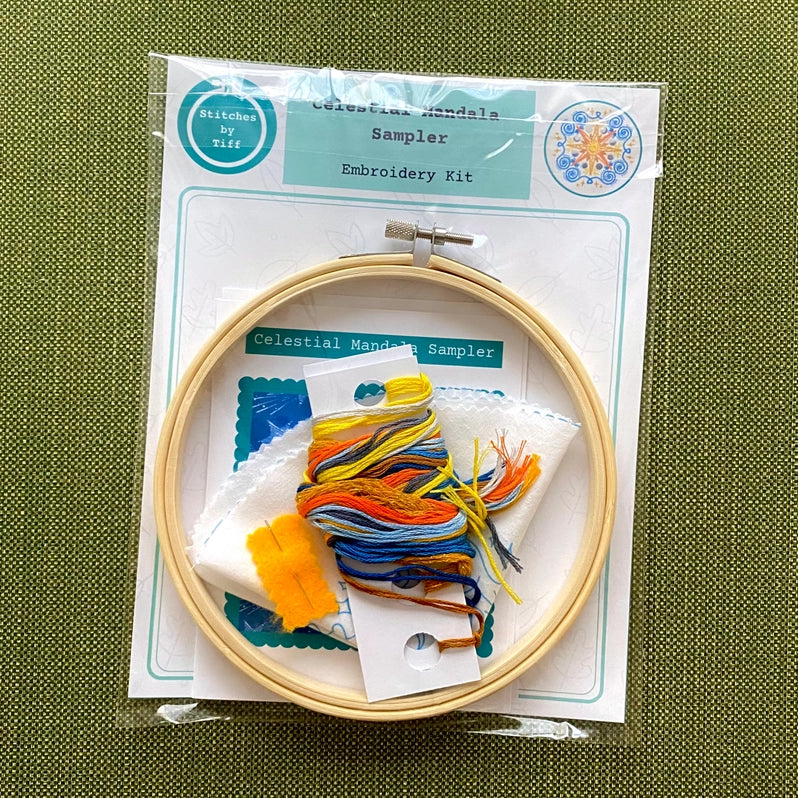 Celestial Mandala Hand Embroidery Kit