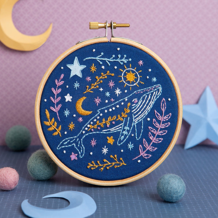 Celestial Whale Mini Embroidery Kit