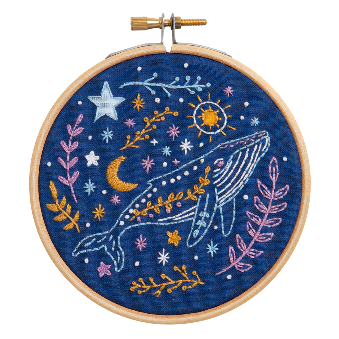 Celestial Whale Mini Embroidery Kit