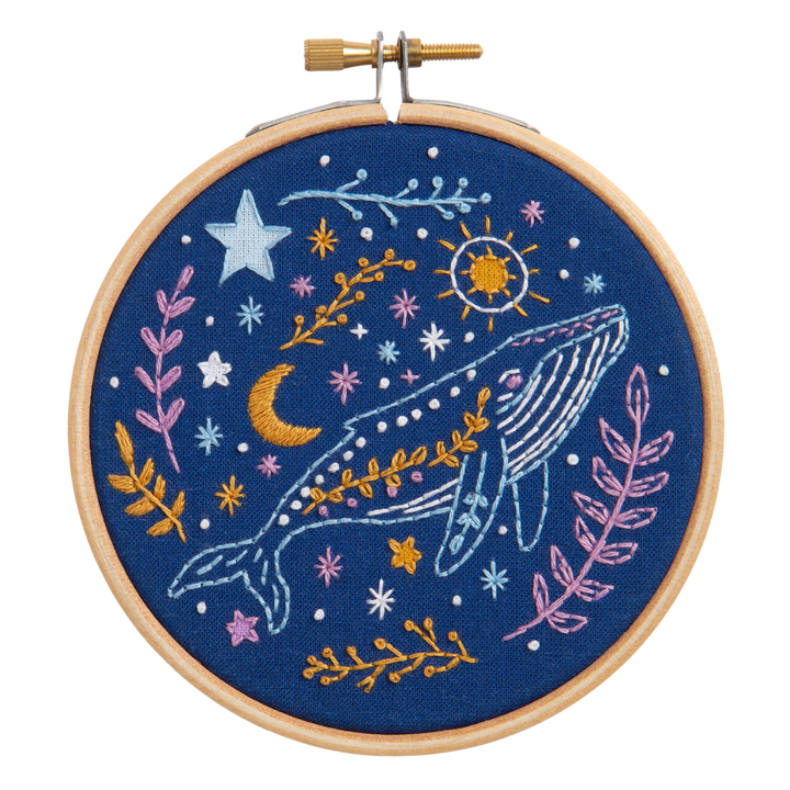 Celestial Whale Mini Embroidery Kit