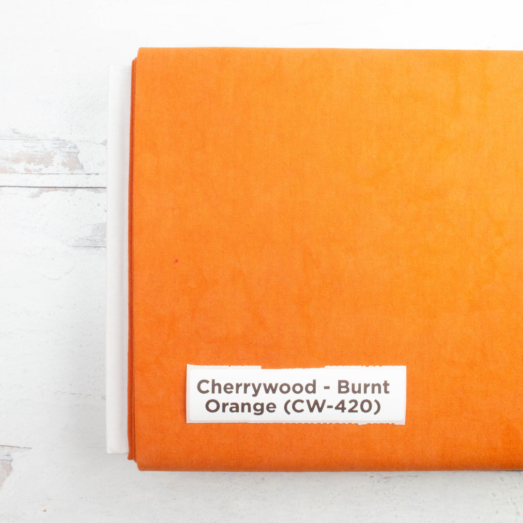 Cherrywood Hand Dyed Fabric - Burnt Orange (CW-420)