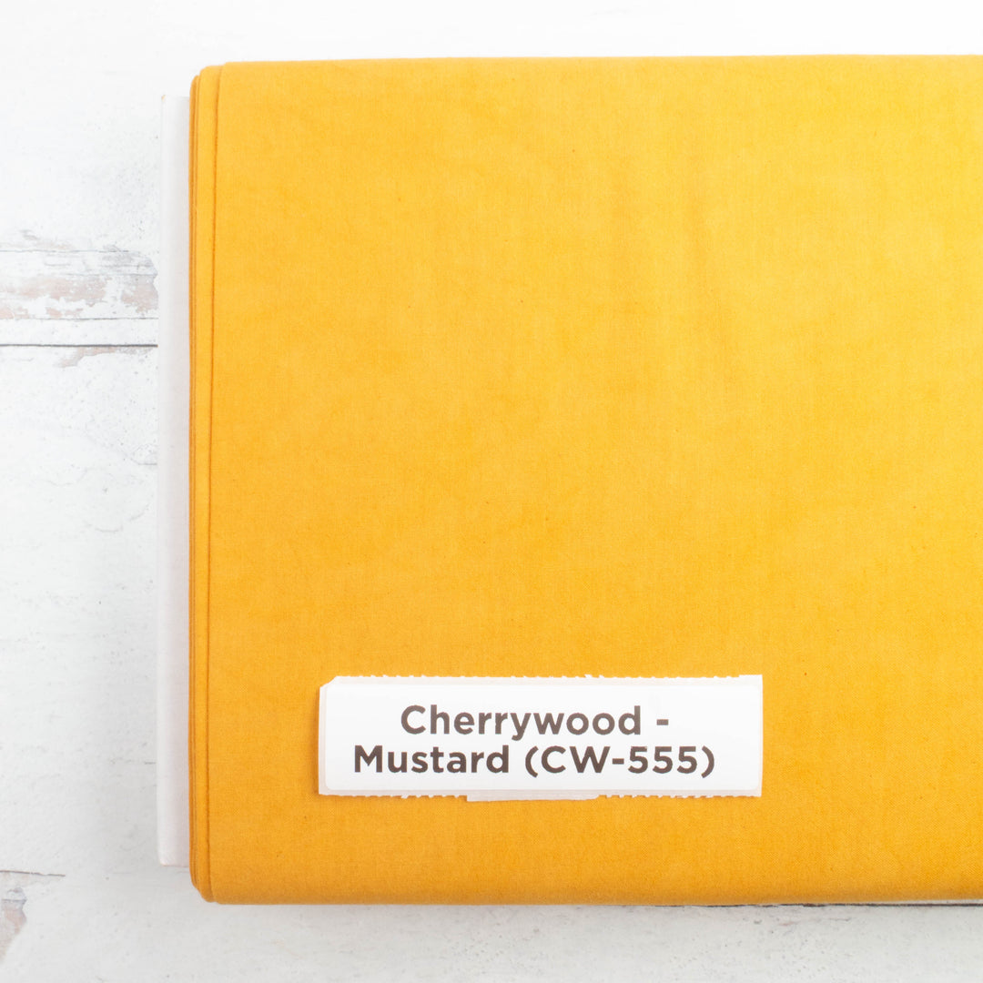 Cherrywood Hand Dyed Fabric - Mustard (CW-555)
