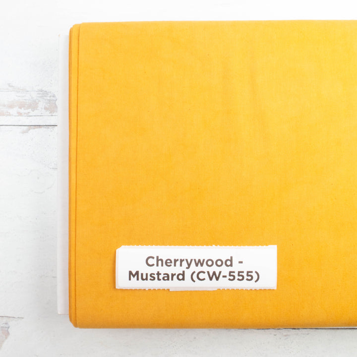 Cherrywood Hand Dyed Fabric - Mustard (CW-555)