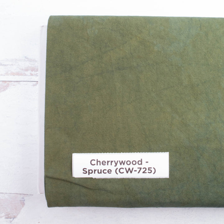 Cherrywood Hand Dyed Fabric - Spruce (CW-725)
