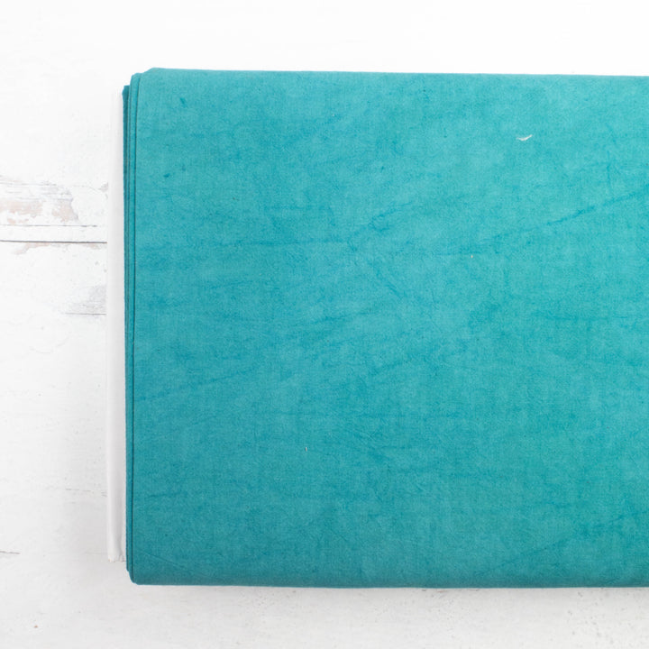 Cherrywood Hand Dyed Fabric - Blue-green (CW-820)