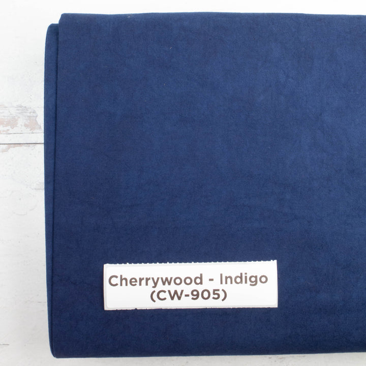 Cherrywood Hand Dyed Fabric - Indigo (CW-905)