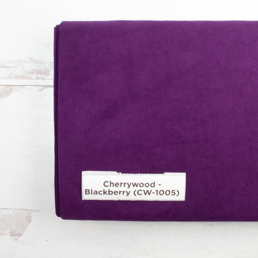 Cherrywood Hand Dyed Fabric - Blackberry (CW-1005)