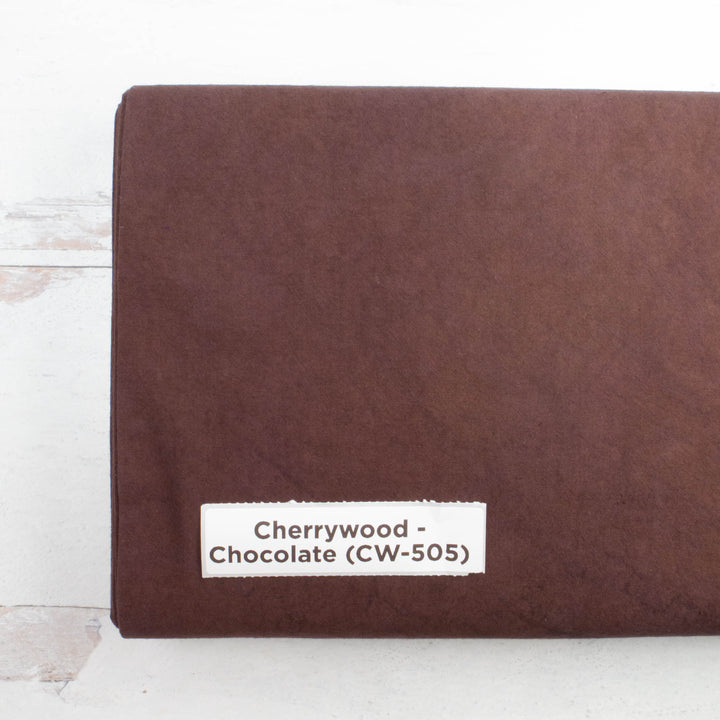 Cherrywood Hand Dyed Fabric - Chocolate (CW-505)