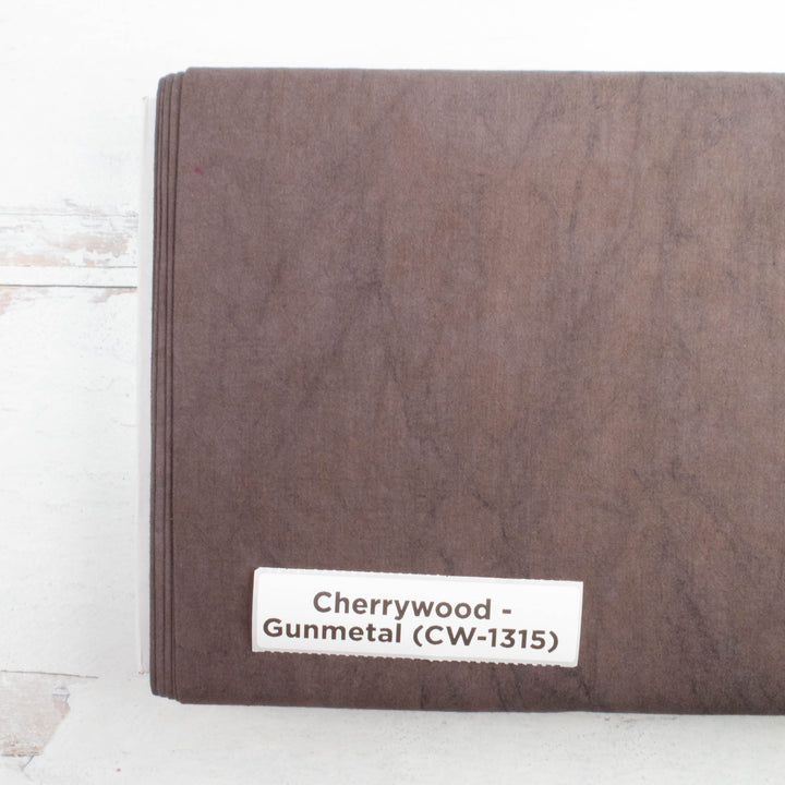 Cherrywood Hand Dyed Fabric - Gunmetal (CW-1315)