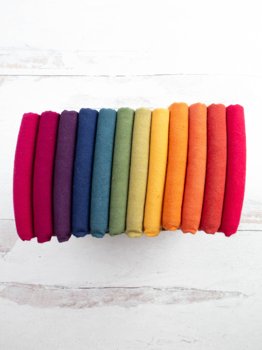 Cherrywood Hand Dyed Fabric Fat Quarter Bundle - Dark Color Wheel