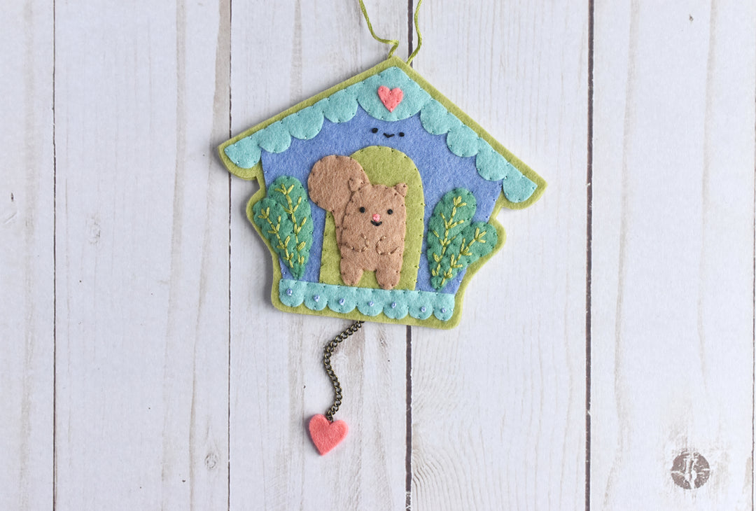 PDF Pattern - Clockwork Critters Felt Ornament Sewing Pattern
