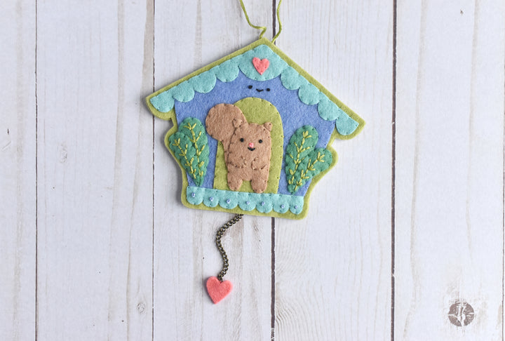 PDF Pattern - Clockwork Critters Felt Ornament Sewing Pattern