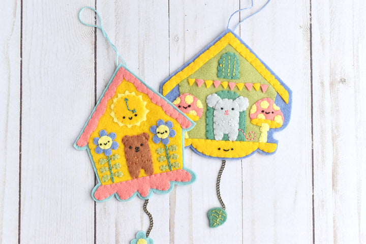 PDF Pattern - Clockwork Critters Felt Ornament Sewing Pattern